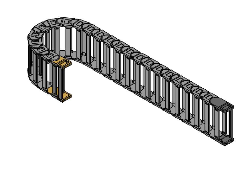 Energieführungskette R=200mm 21 Glieder L=1911mm