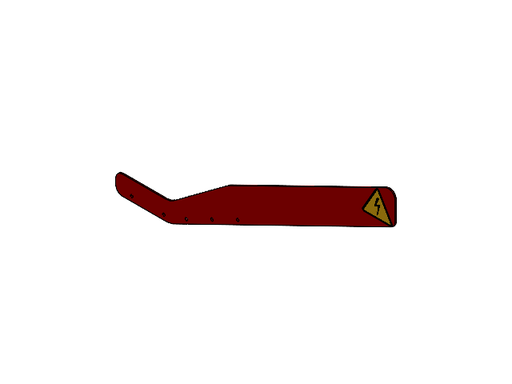 [ZSB_000499[1.0]] Schild Abwesier mit Aufkleber el. Spannung