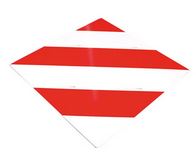 [K_00168[1.0]] Schild Warntafel DIN 11030 / 423x423x1,5mm beidseitig