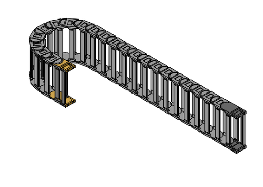 [K_00263[1.0]] Energieführungskette R=200mm 21 Glieder L=1911mm